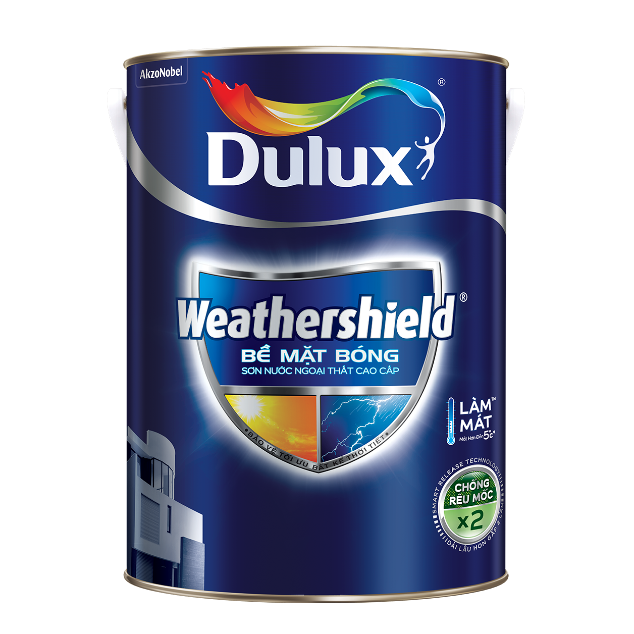 Dulux Weathershield Sơn nước ngoại thất cao cấp0